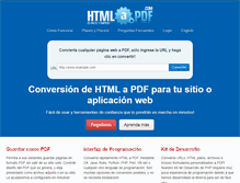 Tablet Screenshot of htmlapdf.com